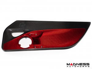Alfa Romeo 4C Carbon Fiber Door Panels - w/ Red Candy Accents Alfa Romeo 4C Carbon Fiber Door Panels - w/ Red Candy Accents